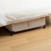Housse de rangement sous lit, l.66 cm, beige Dressy plus