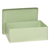 Lot de 3 boîtes de rangement, l.31/20,5 cm, vert clair Deskolor