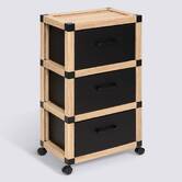 Tour de rangement, 3 niveaux, beige Cardy