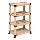 Tour de rangement, 3 niveaux, beige Cardy