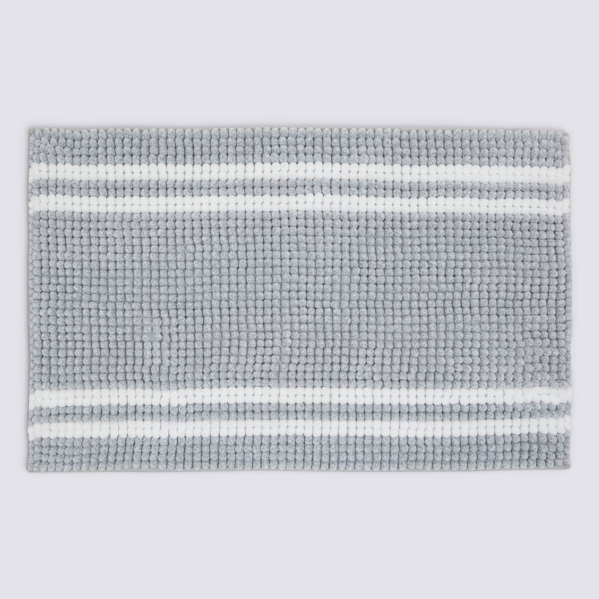 Tapis de bain, l.80 cm, gris