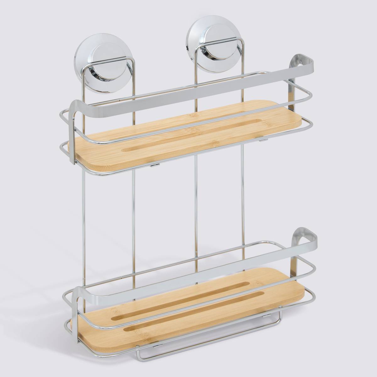 Serviteur de douche 2 niveaux, argenté Venterra