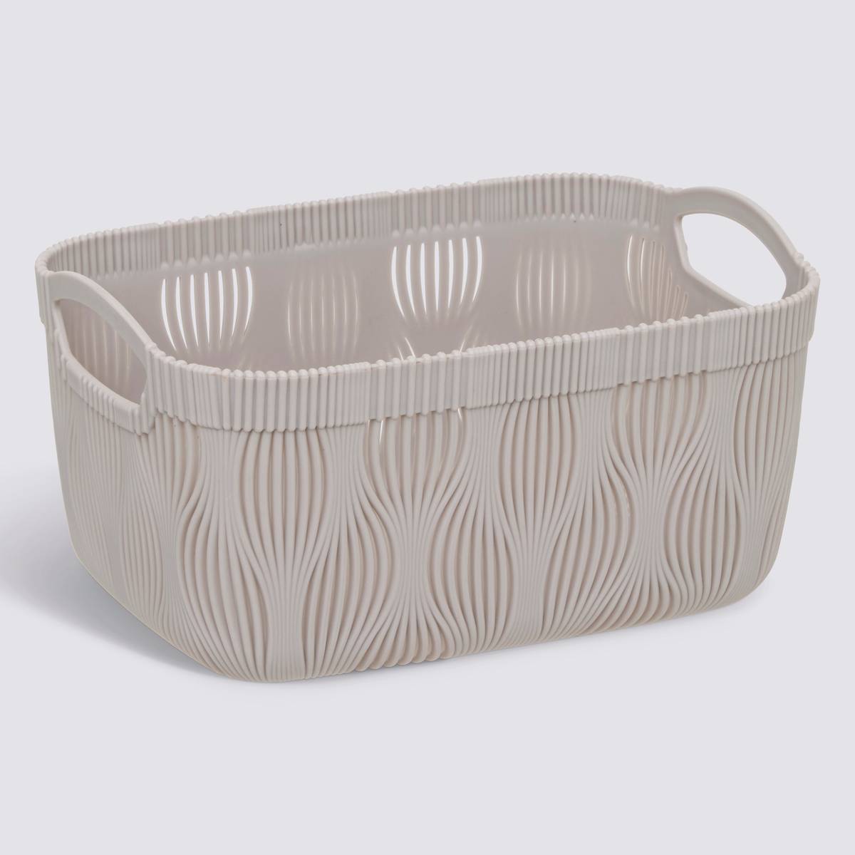 Panier à linge, 3,2l, beige Leaf