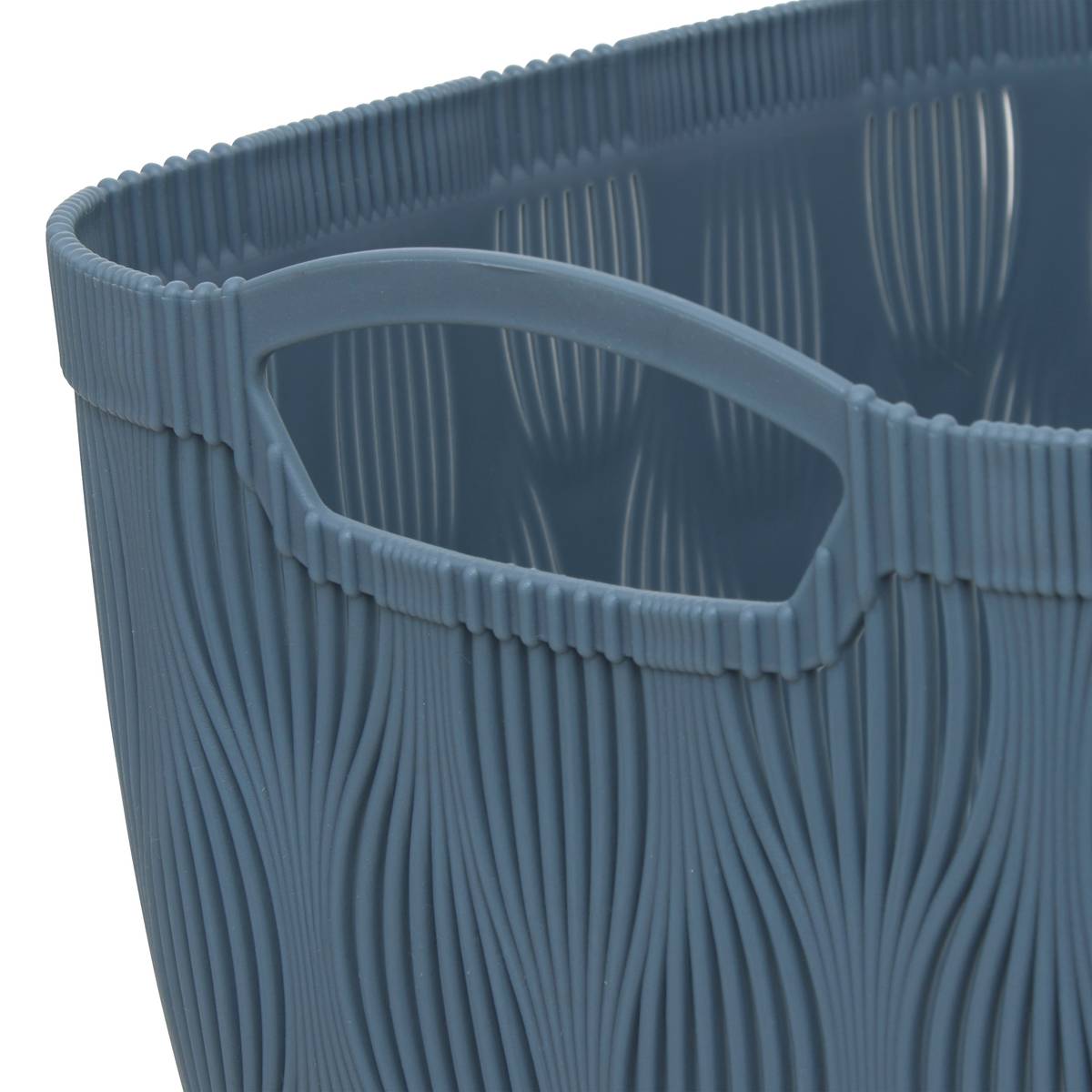 Panier, l.28,7 cm, bleu gris Leaf