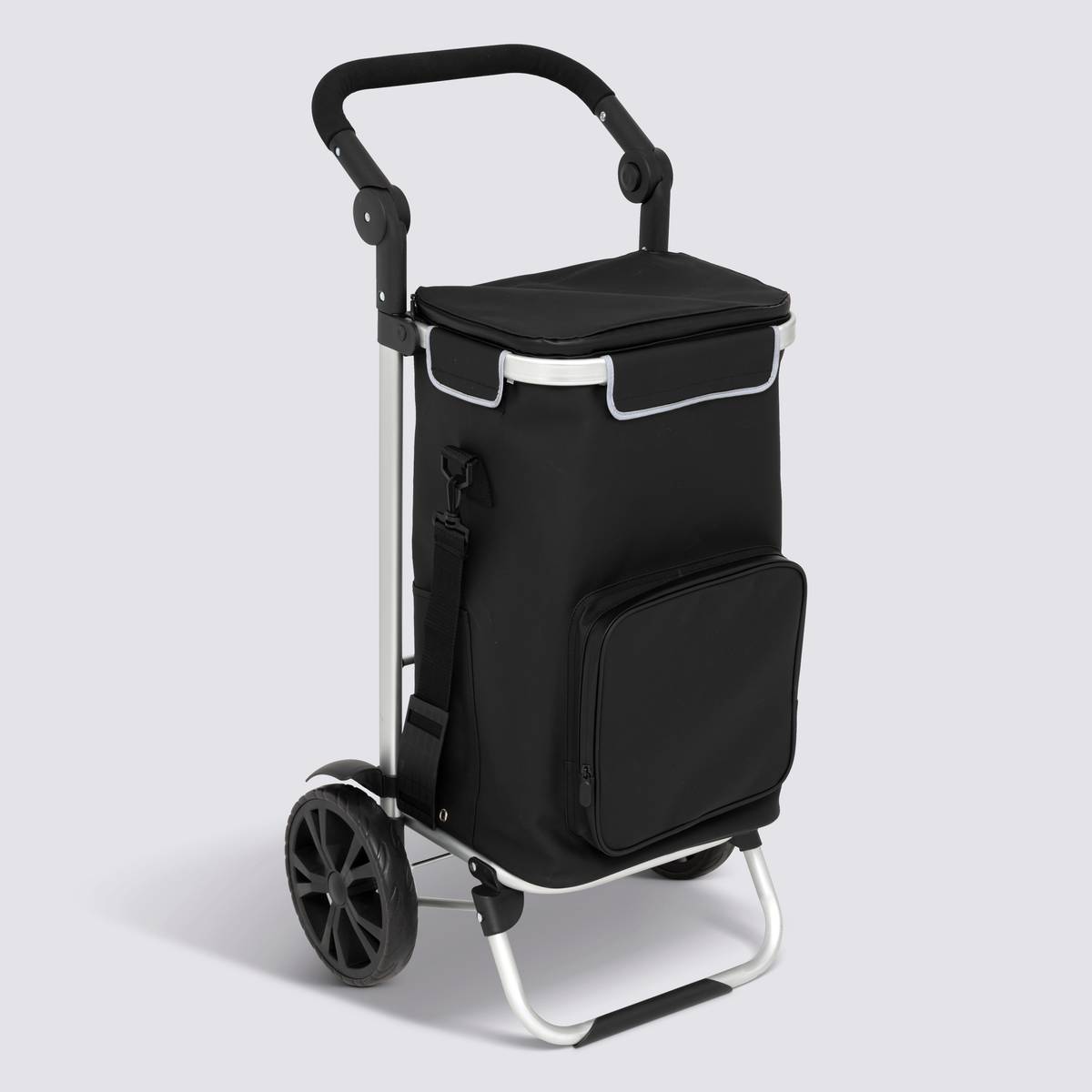 Chariot de course, 2 roues, noir 