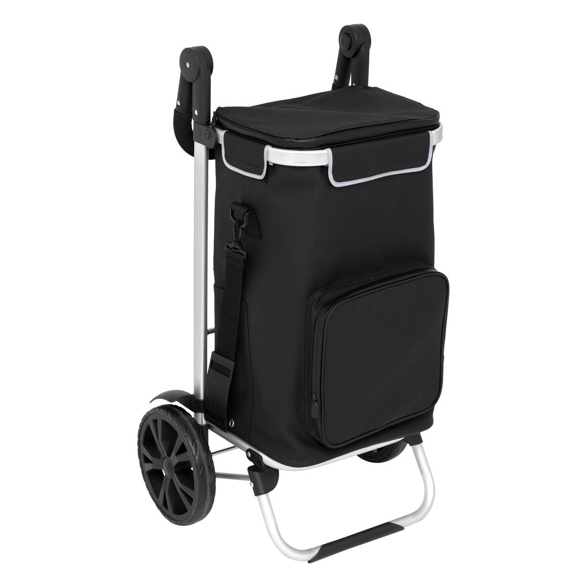 Chariot de course, 2 roues, noir 