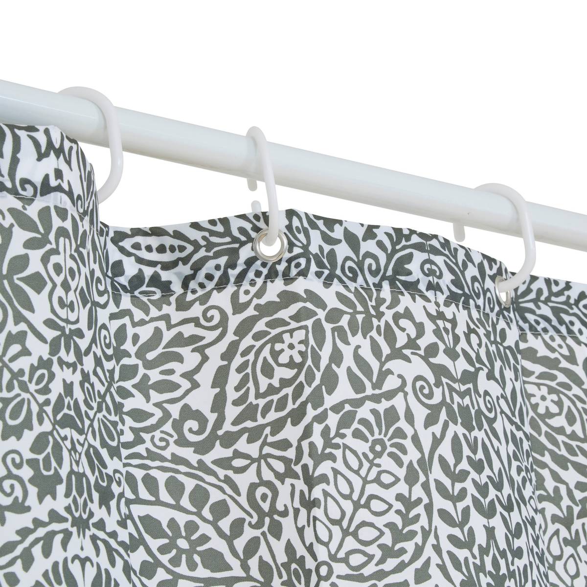 Rideau de douche, l.180 cm, gris Arboria