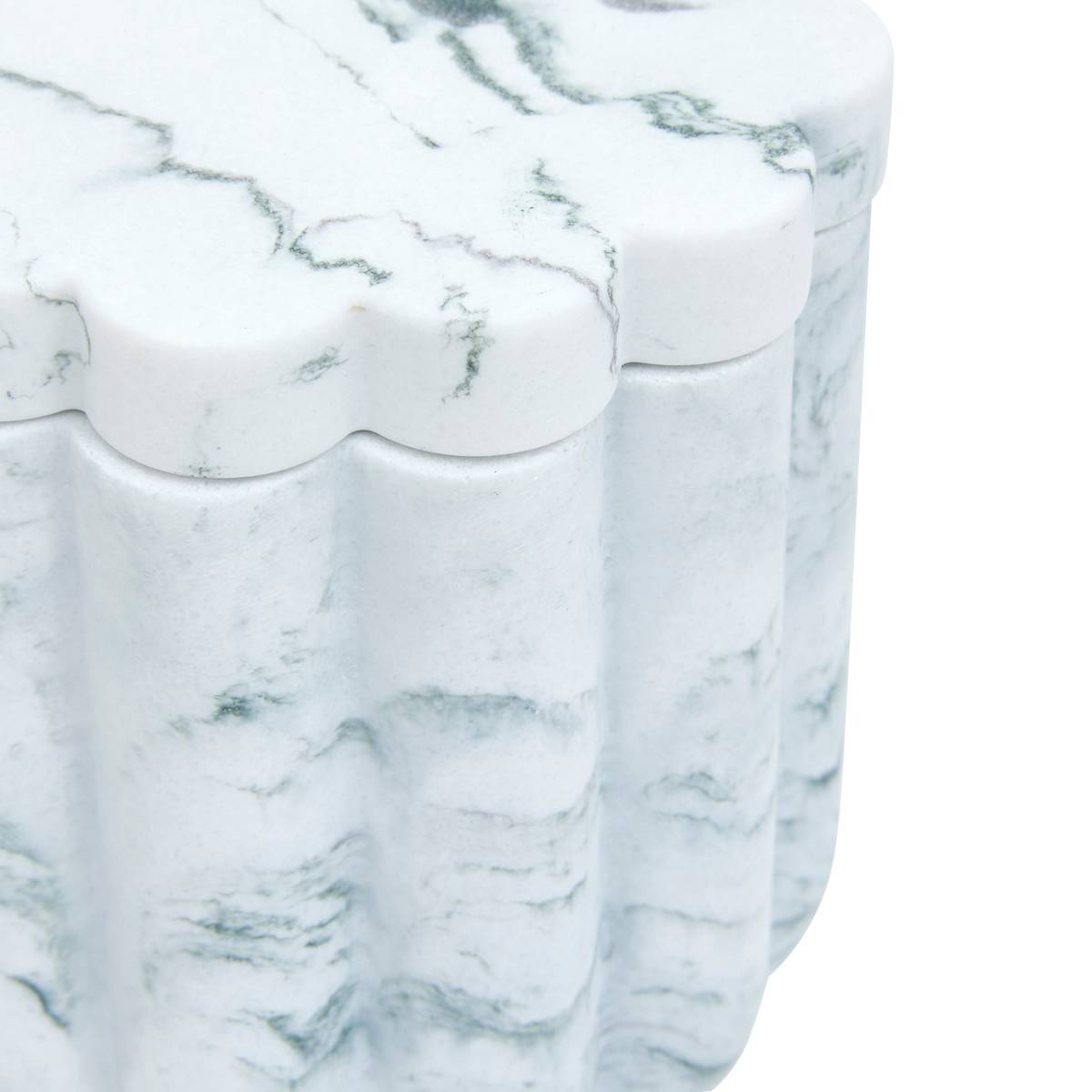 Pot à cotons, blanc Marby