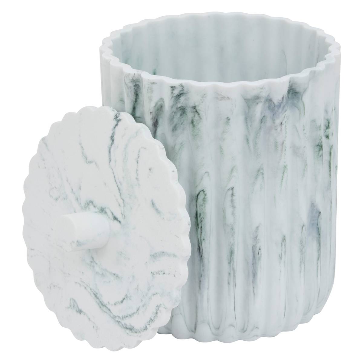 Poubelle, manuel, 5 l, blanc Marby