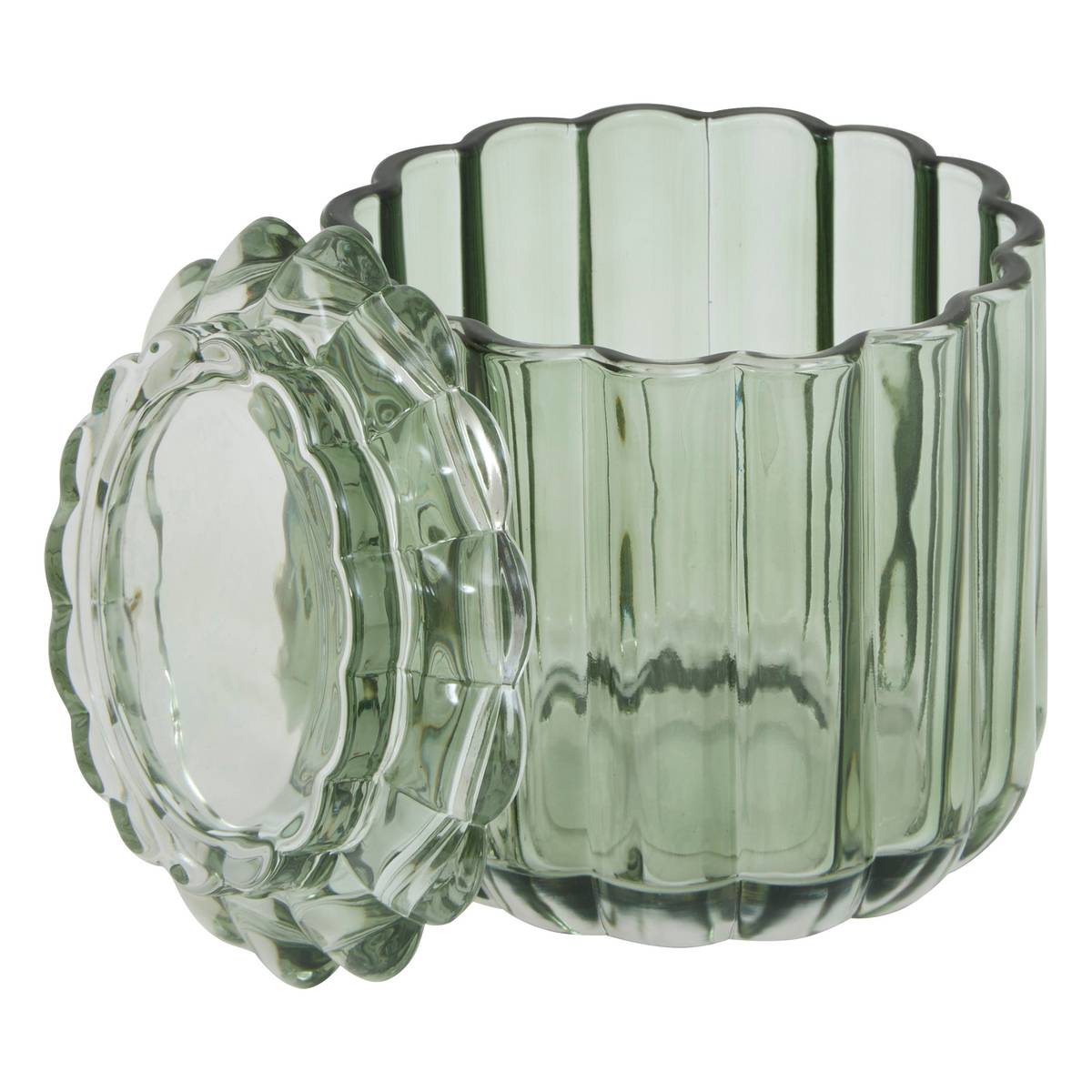 Pot à coton, vert Florea