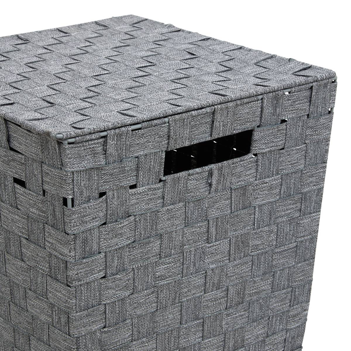 Panier à linge, 50l, gris Lise