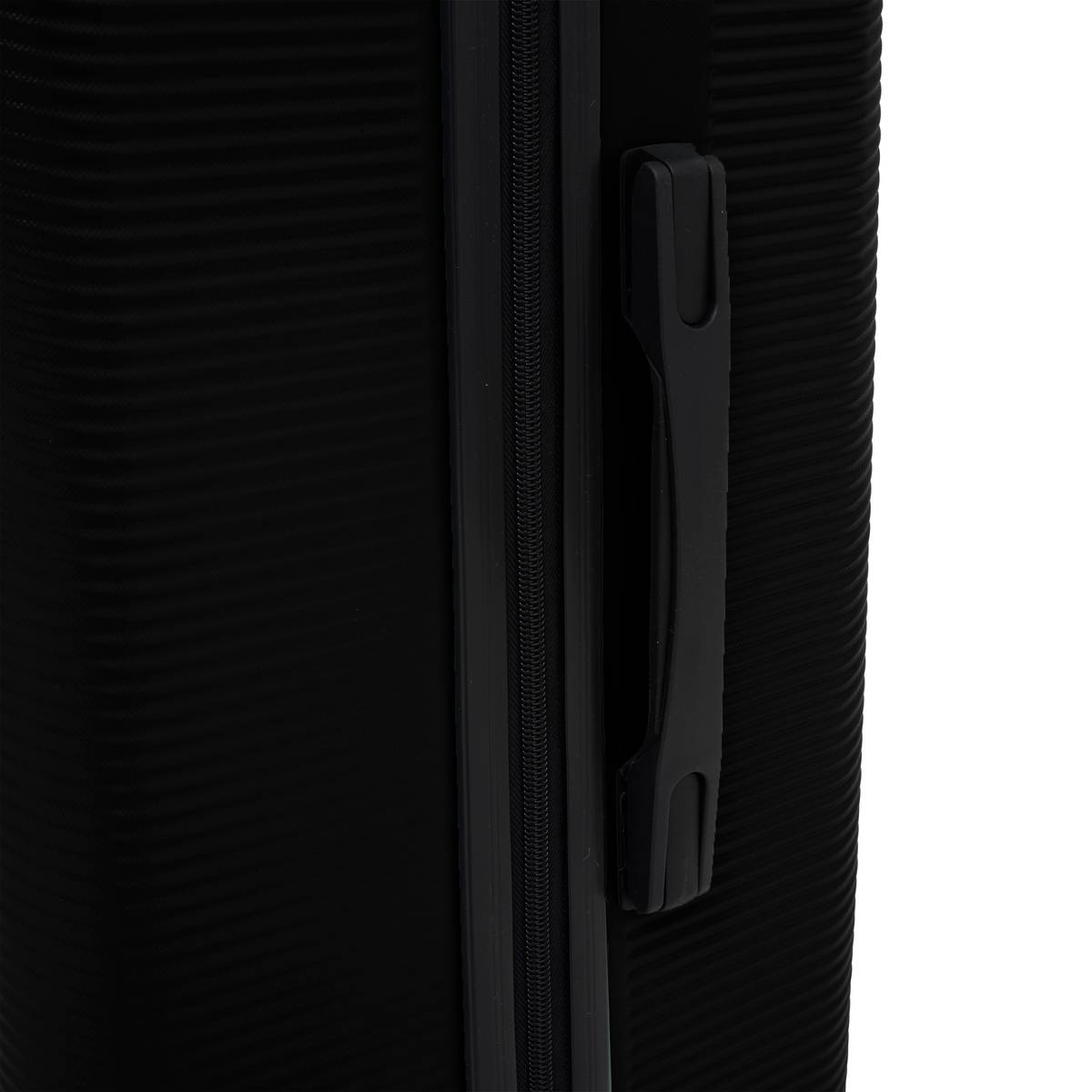 Lot de 3 valises 8 roues, h.77/67/55 cm, noir