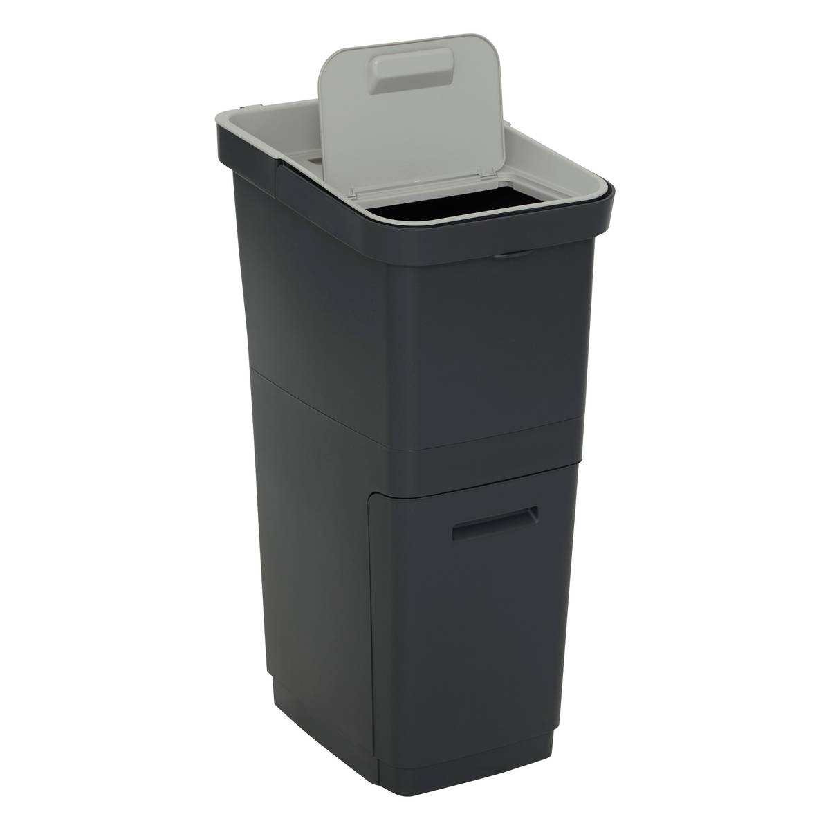 Poubelle de recyclage, 36l, noir