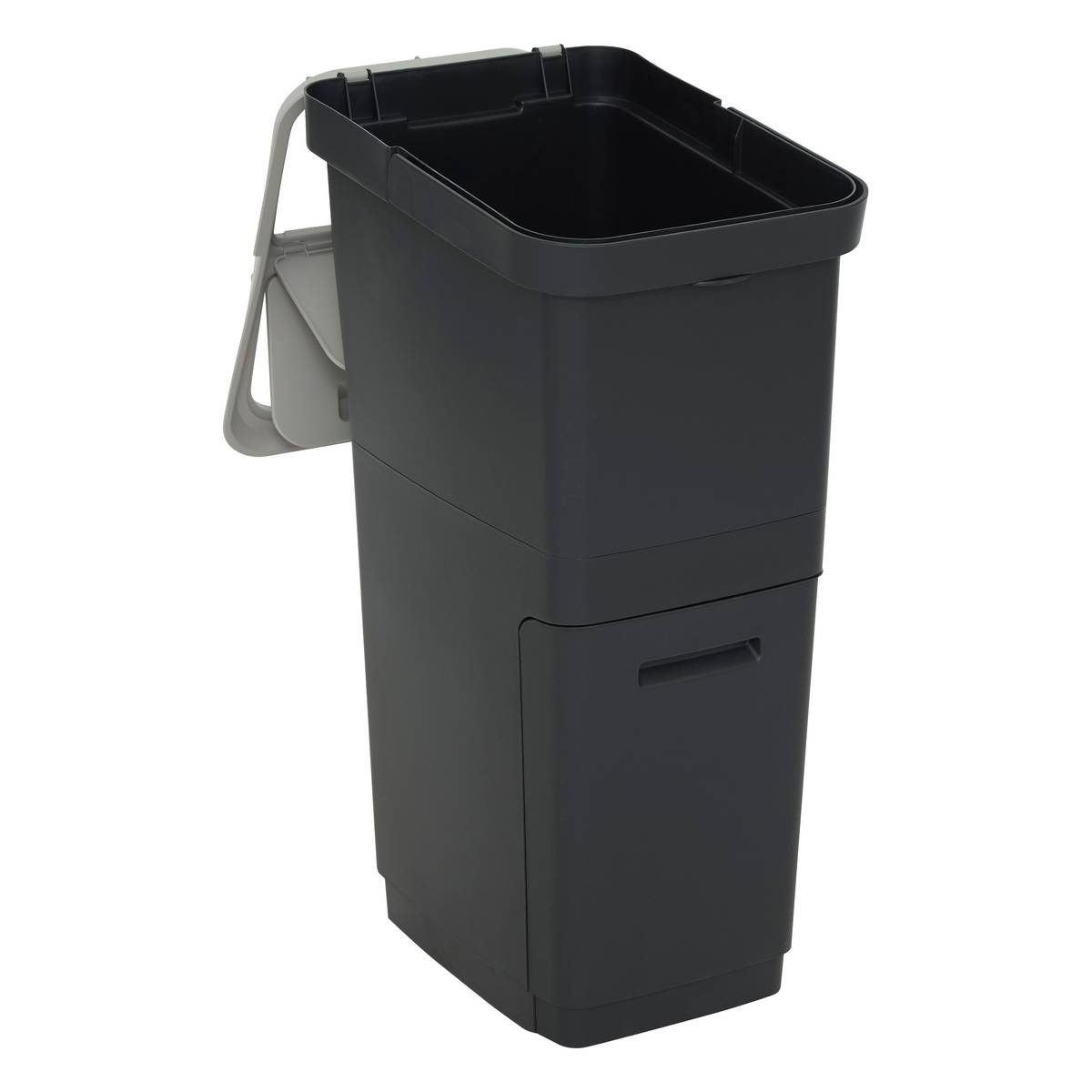 Poubelle de recyclage, 36l, noir