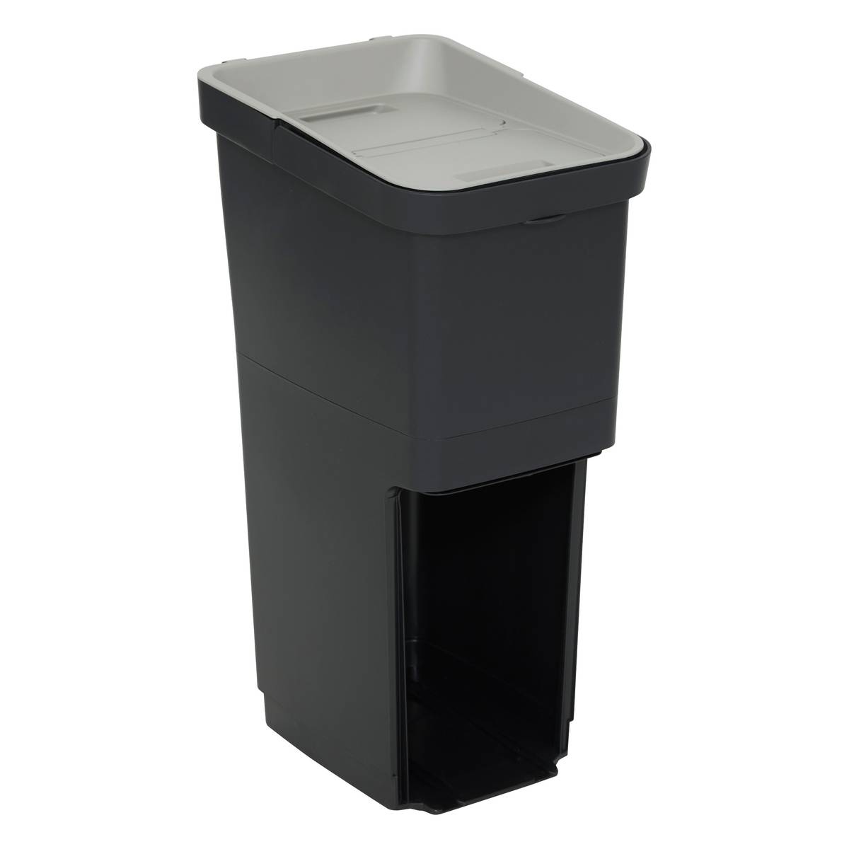 Poubelle de recyclage, 36l, noir