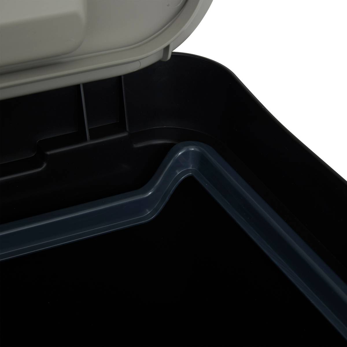 Poubelle, manuel, 20,5 l, noir