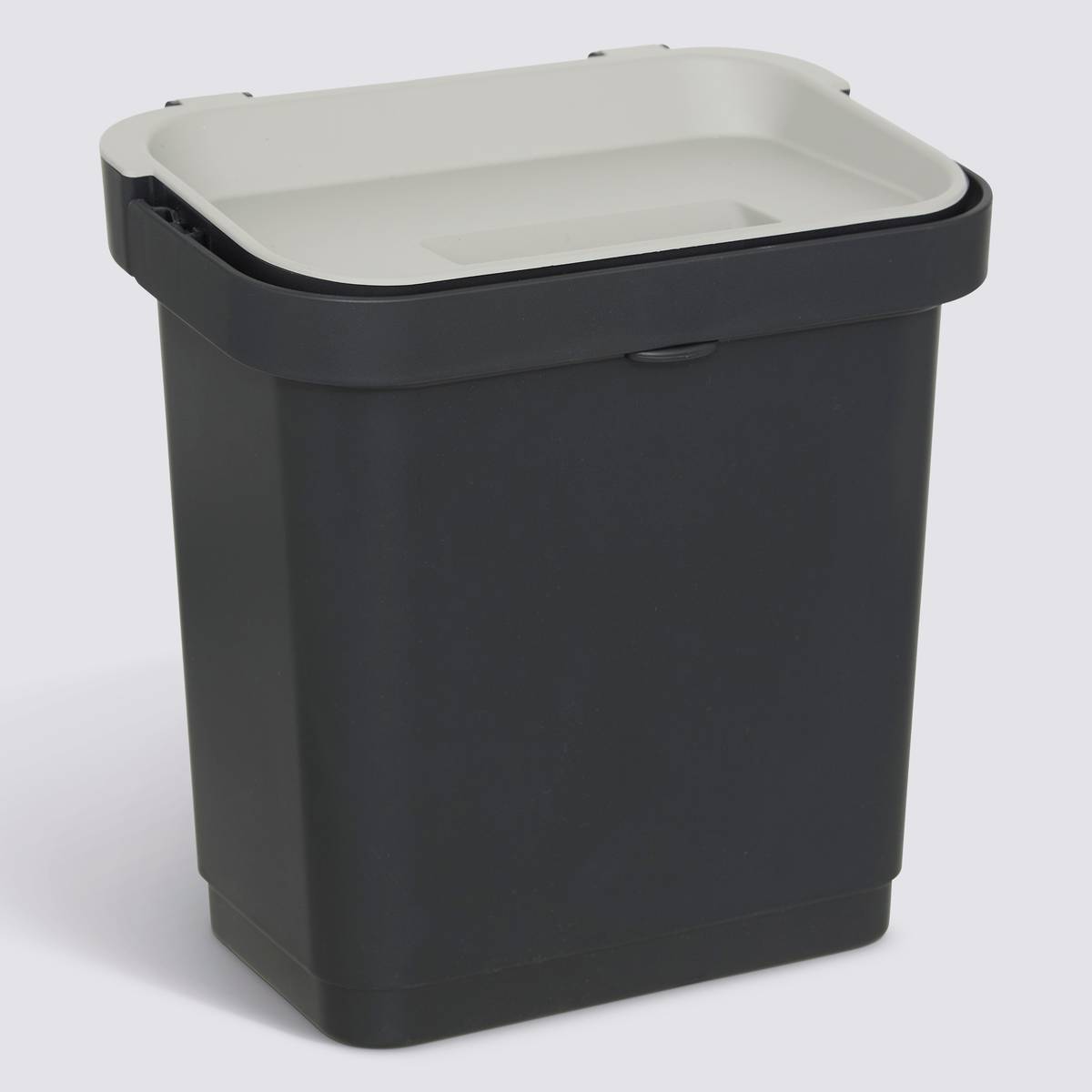 Poubelle, manuel, 5 l, noir