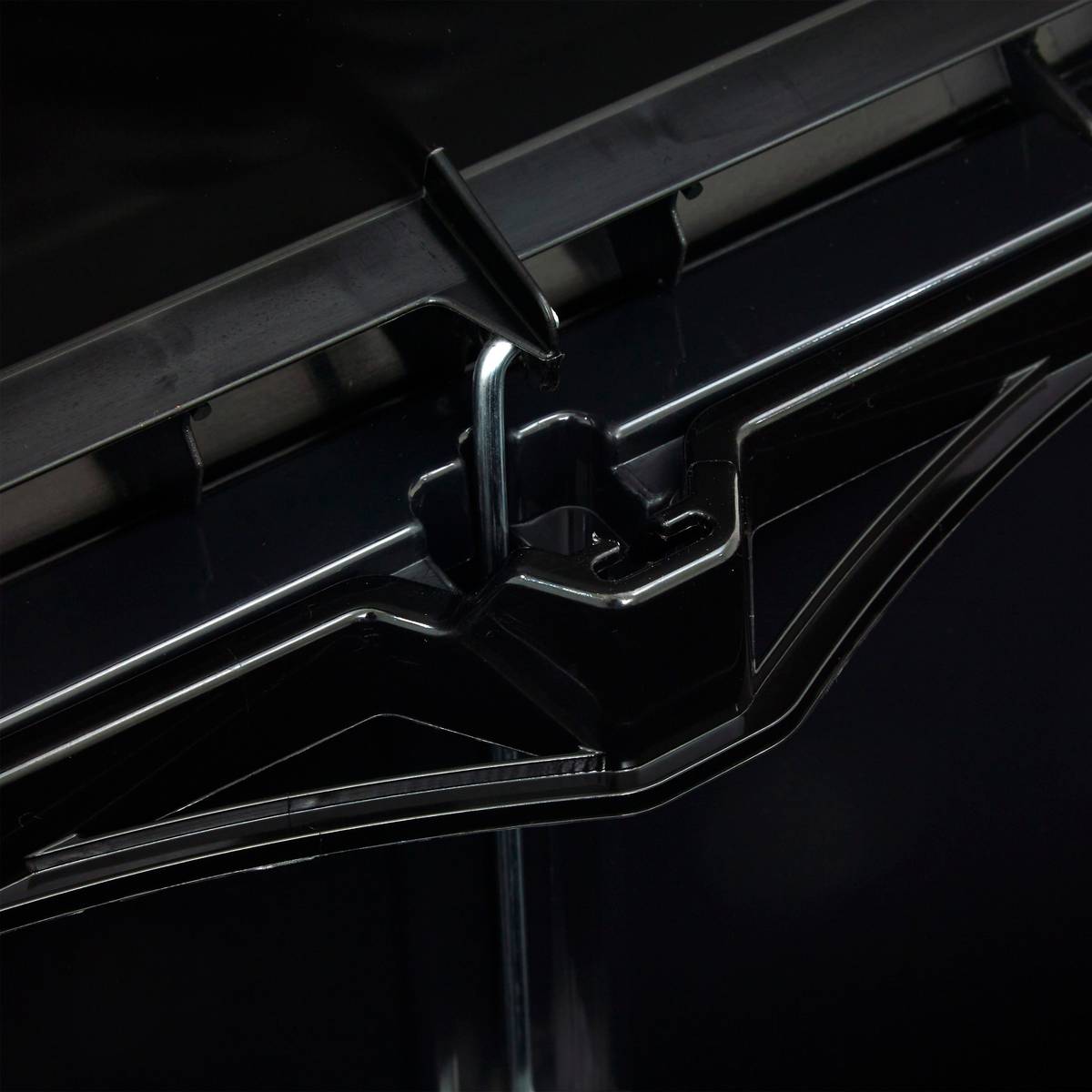 Poubelle, pédale, 50 l, argent