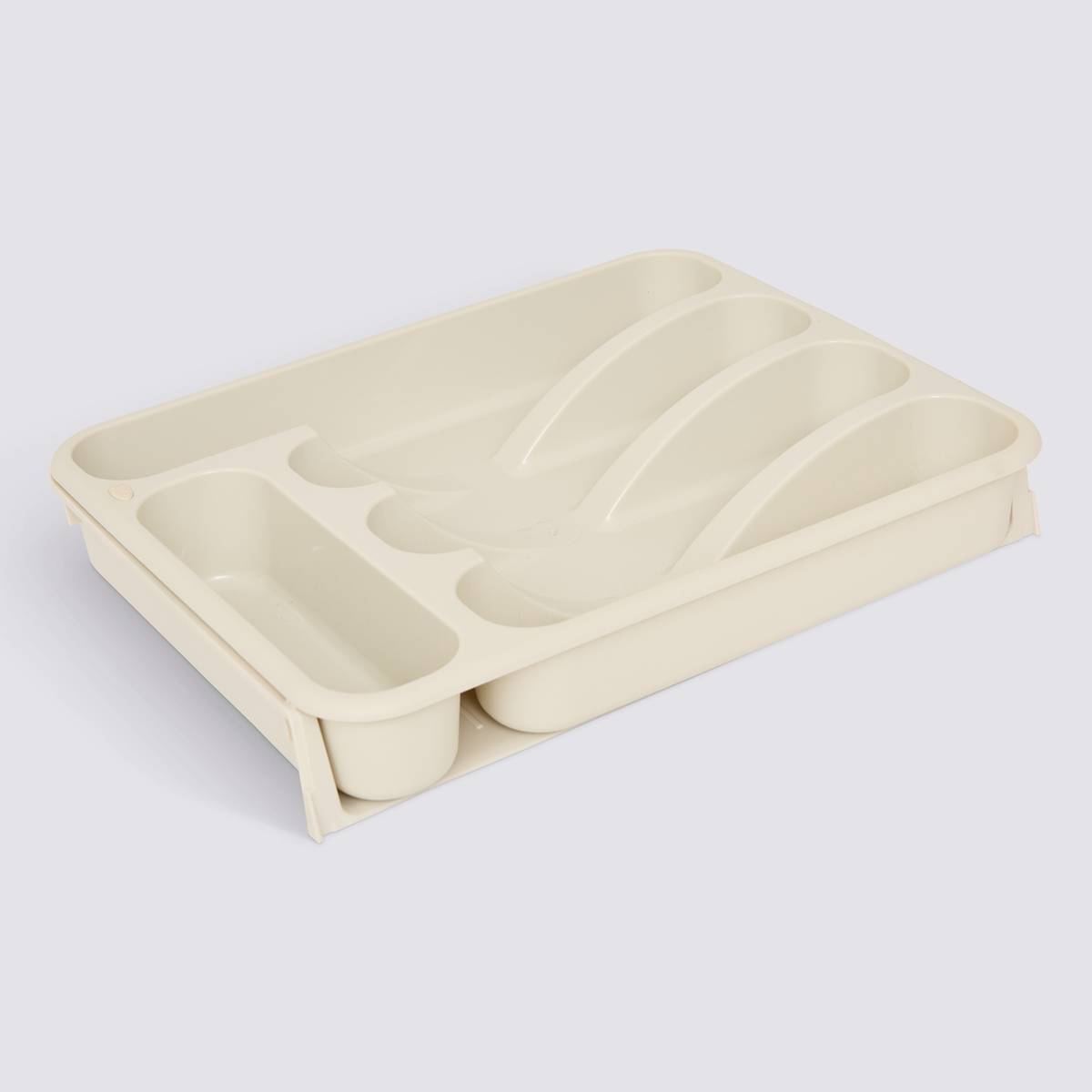 Range-couverts, 48,5x34x6 cm, beige Poly