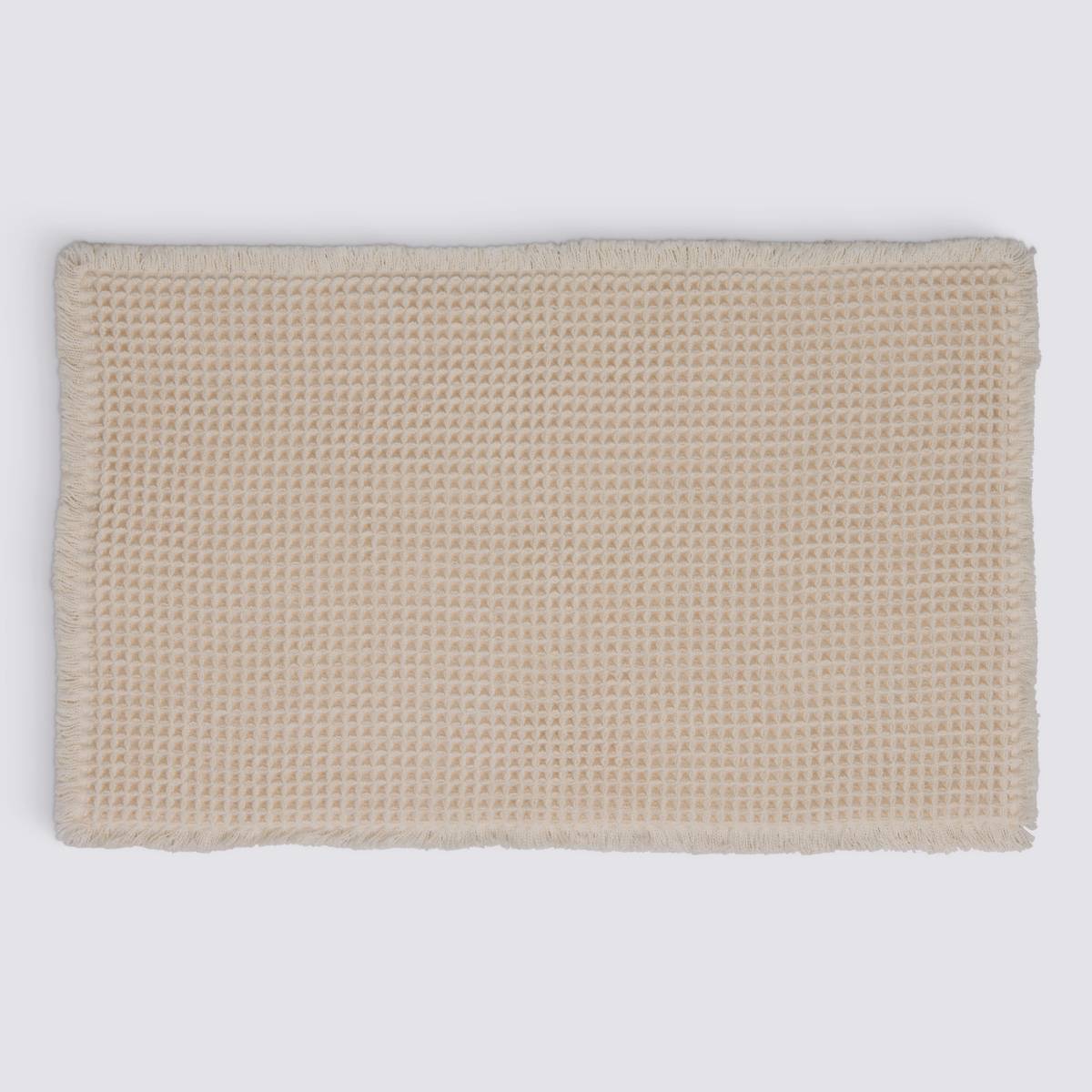 Tapis, 80x50 cm, beige Waffle