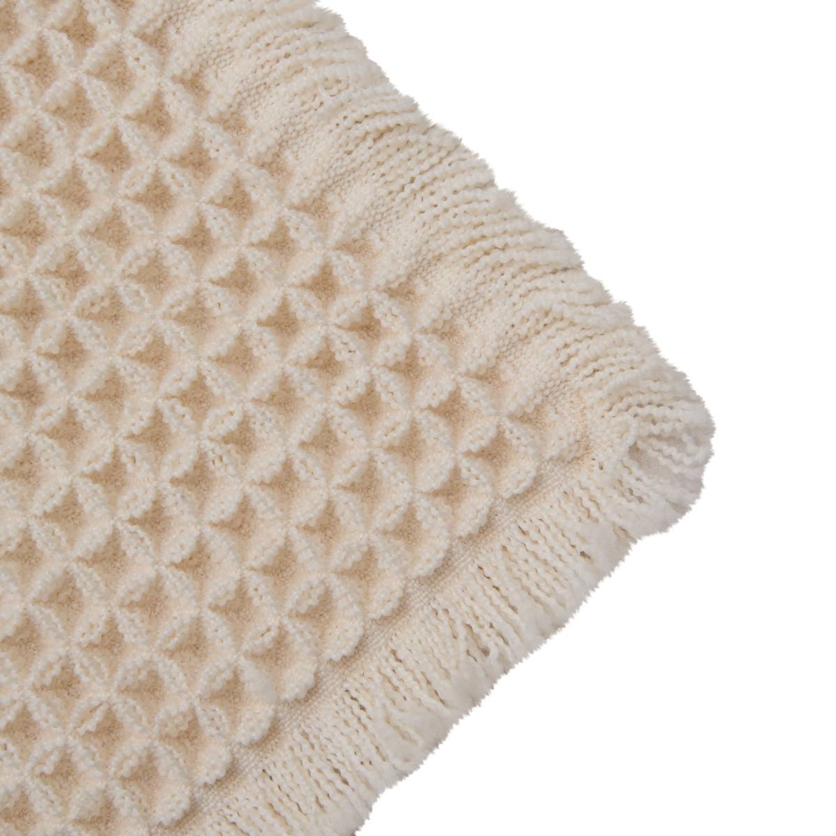 Tapis, 80x50 cm, beige Waffle