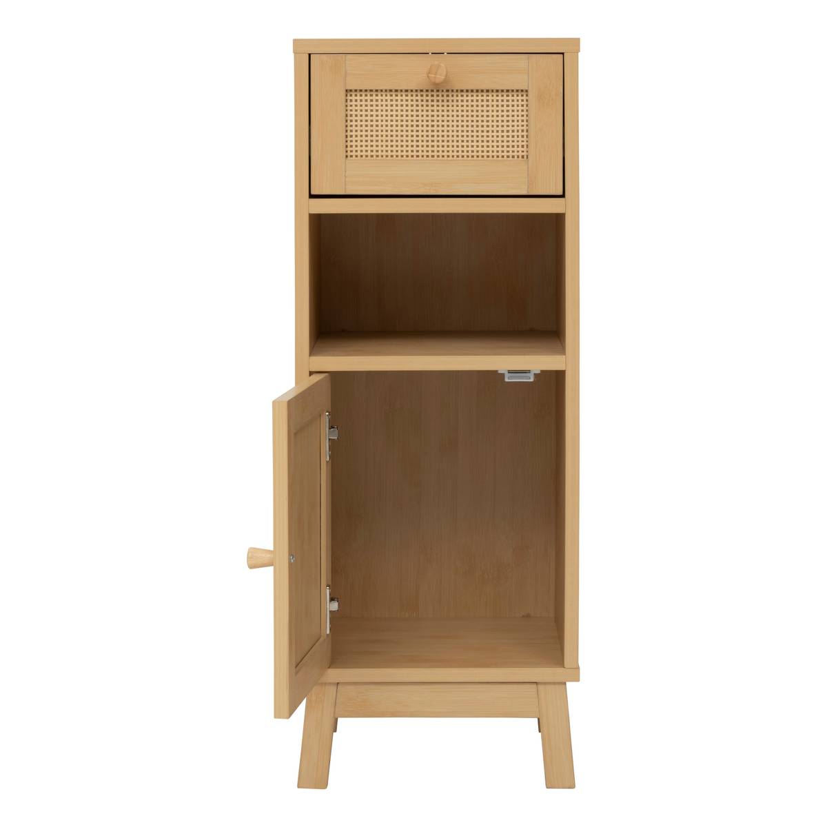 Meuble bas, 1 portes, 1 étagères Cane