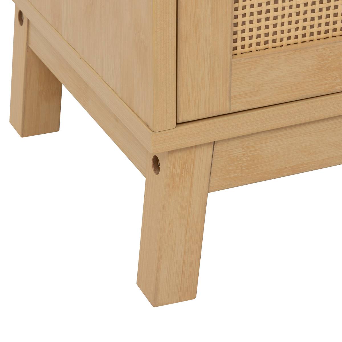 Meuble bas, 1 portes, 1 étagères Cane