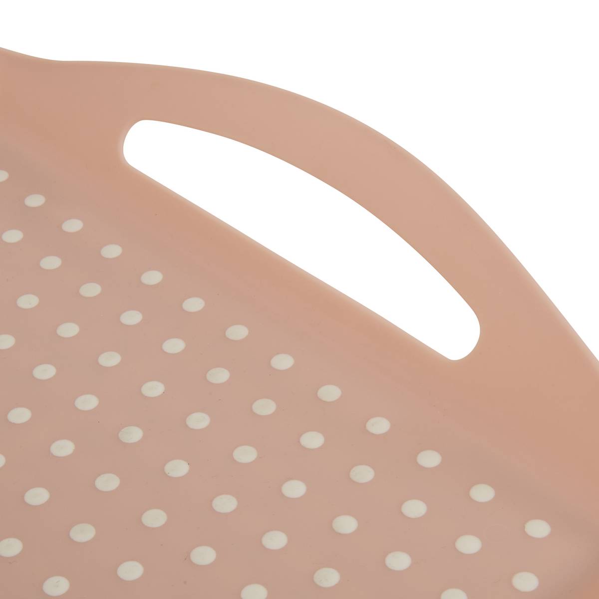 Plateau antidérapant, 45,5x31,5 cm, rose Poly