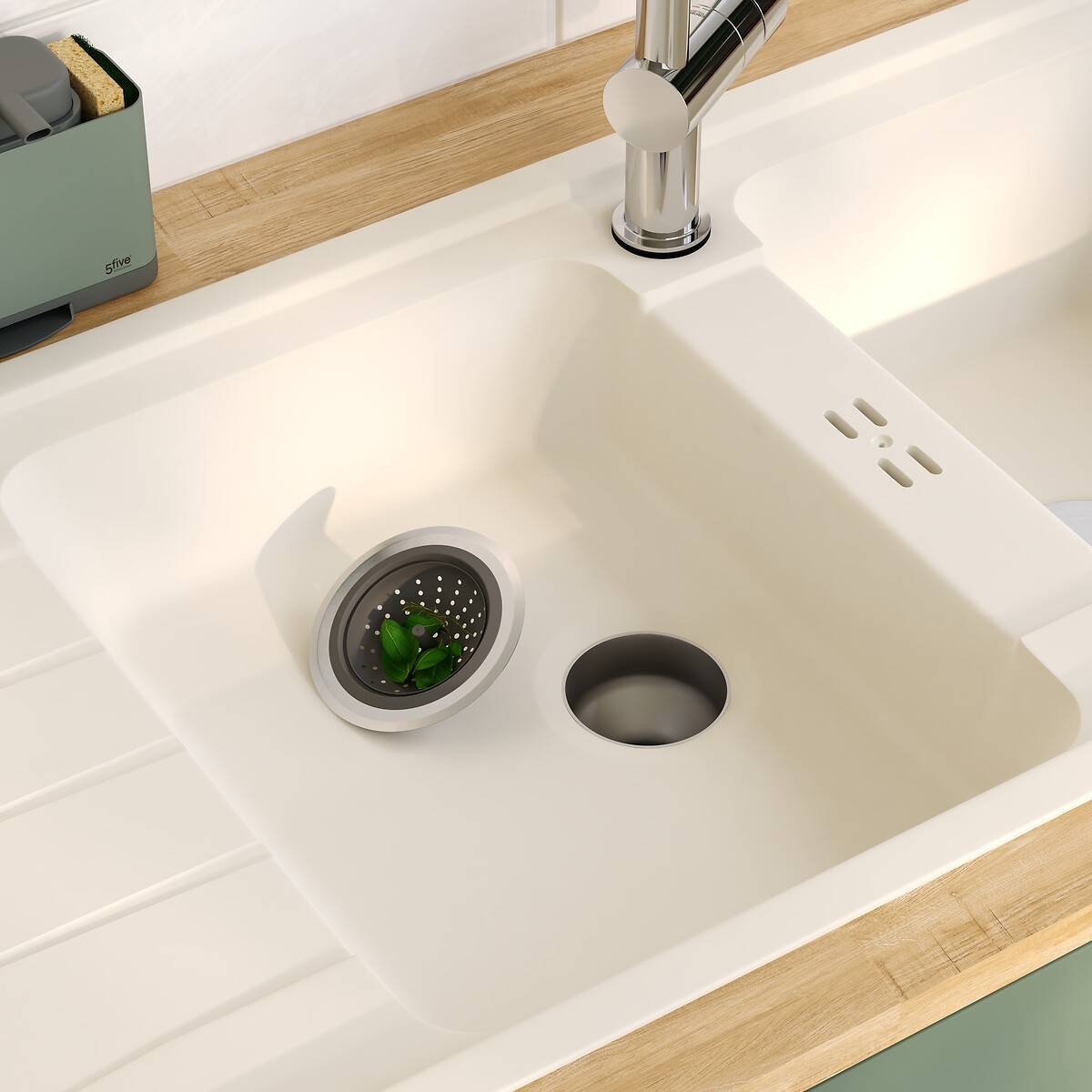 Grille pour évier, inox, gris foncé Néo