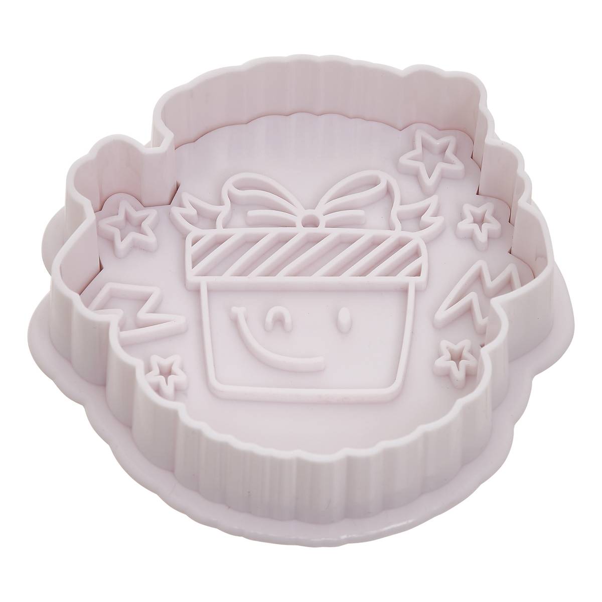 Tampon à pâtisserie, 6,7x5,1x7,1 cm, blanc