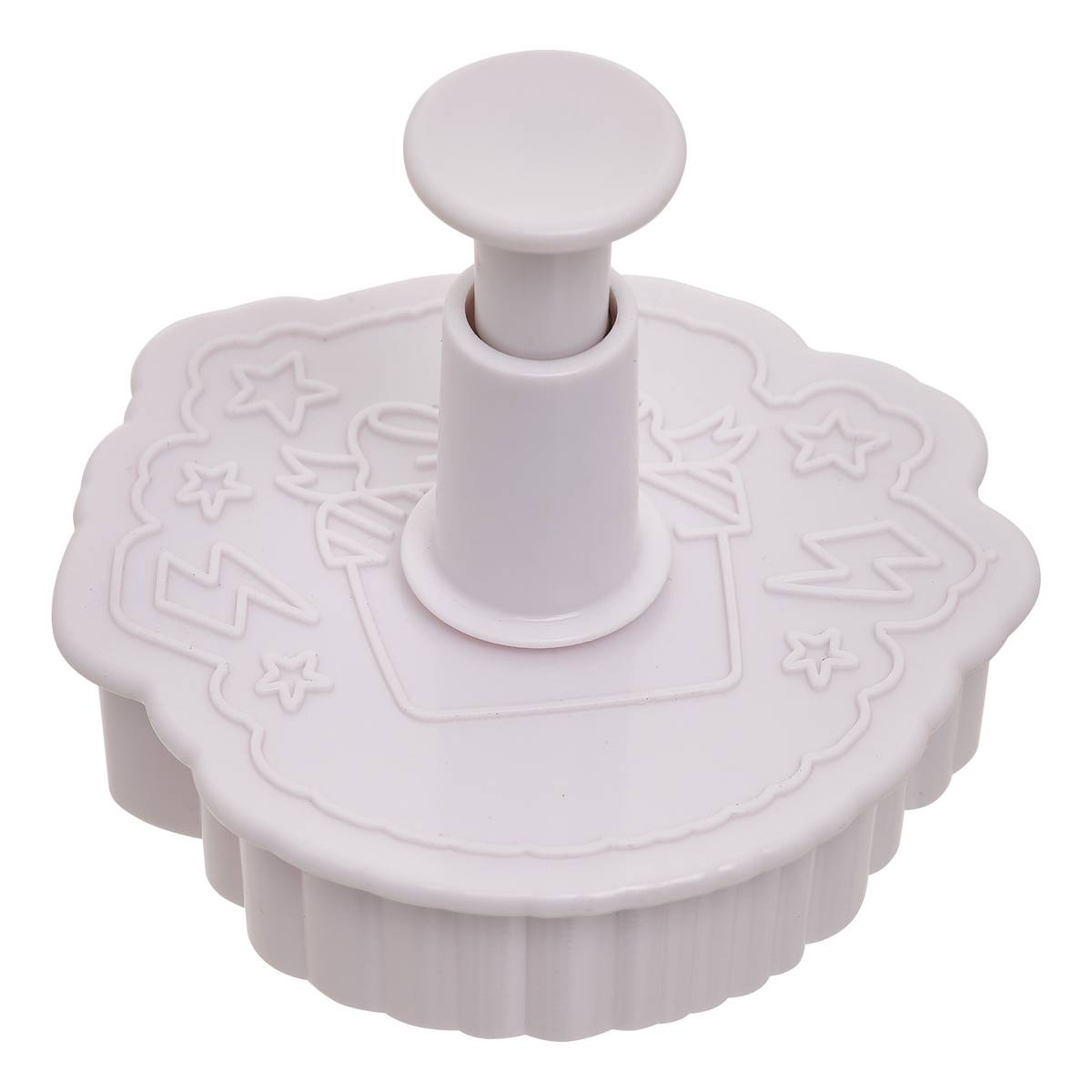 Tampon à pâtisserie, 6,7x5,1x7,1 cm, blanc