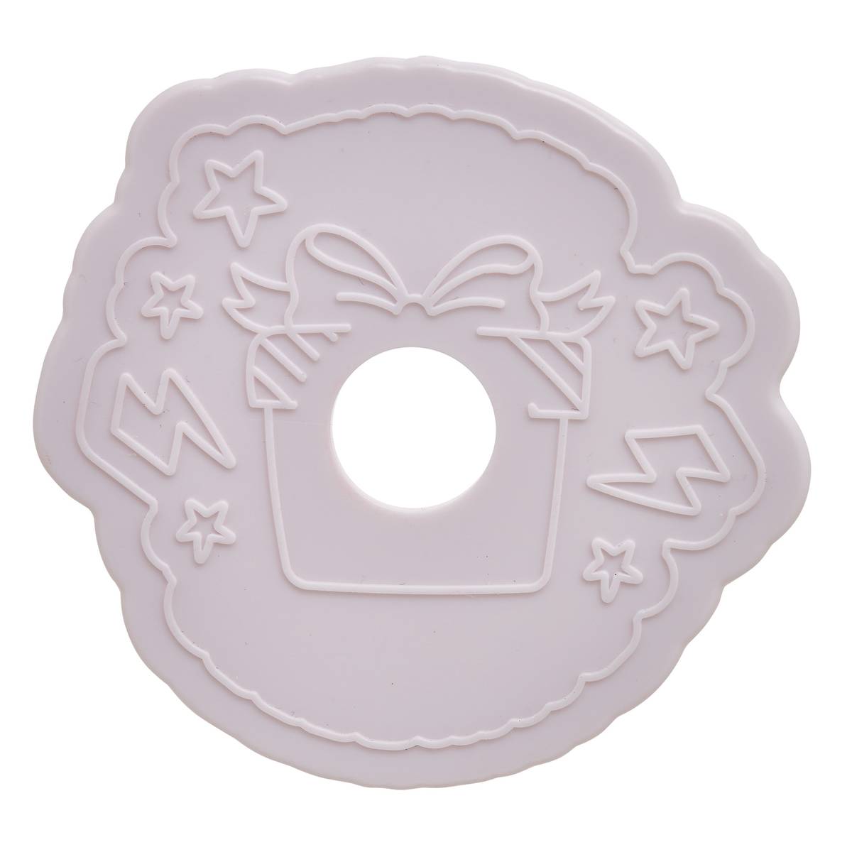 Tampon à pâtisserie, 6,7x5,1x7,1 cm, blanc