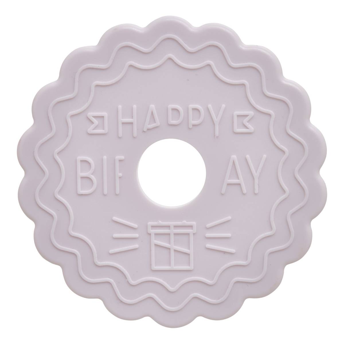 Tampon à pâtisserie, 6,7x5,1x7,1 cm, blanc