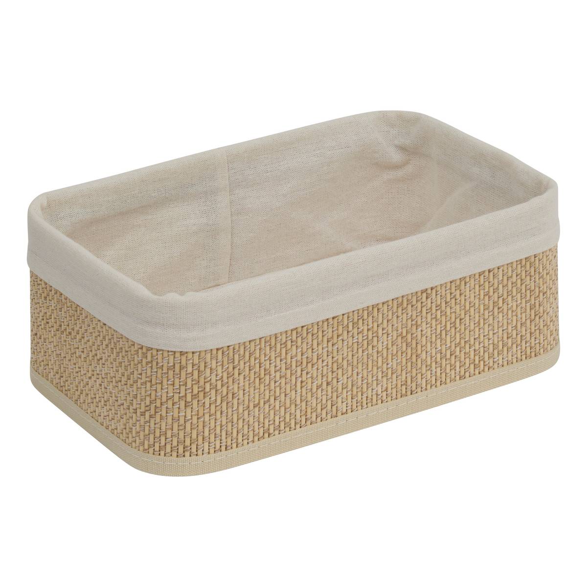 Lot de 3 organiseurs, l.20/25/35 cm, beige Stemy