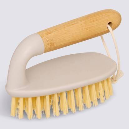 Brosse à récurer, l.14,5 cm, beige Wood'n clean
