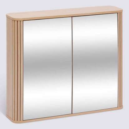 Meuble de salle de bain, l.80 cm, beige Liora