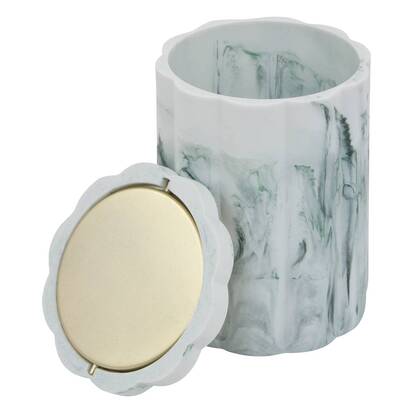 Poubelle, manuel, 1,5 l, blanc Marby