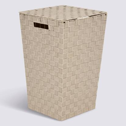 Panier à linge, 50l, beige Lise
