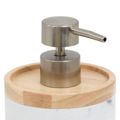 Distributeur de savon, 840 ml, blanc Lea