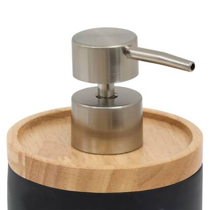 Distributeur de savon, 840 ml, noir Lea