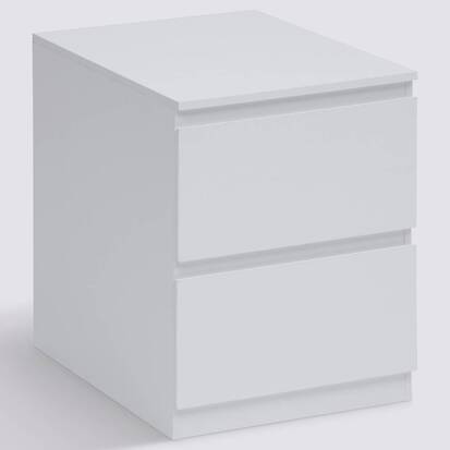 Chevet, 2 tiroirs, beige Dolo