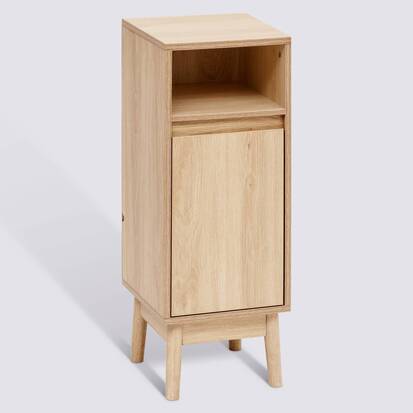 Meuble bas 1 porte, beige Abana