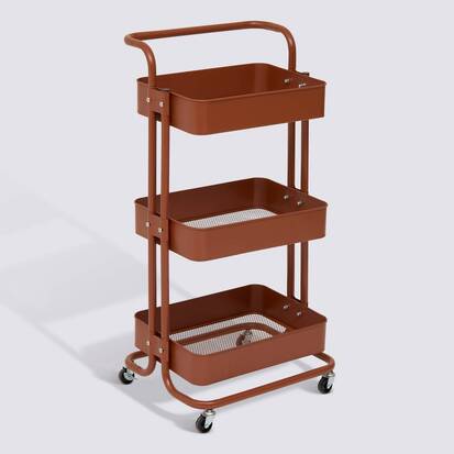 Desserte 3 niveaux, marron Color edition