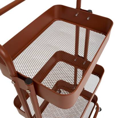 Desserte 3 niveaux, marron Color edition