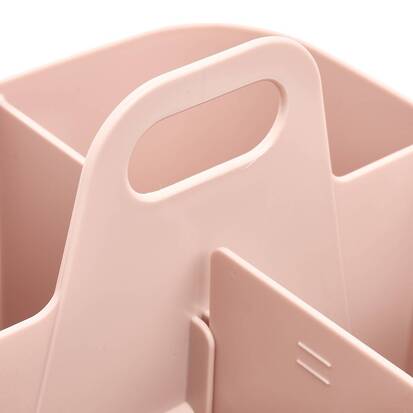 Organiseur, 16,5x16,5x15 cm, rose Poly