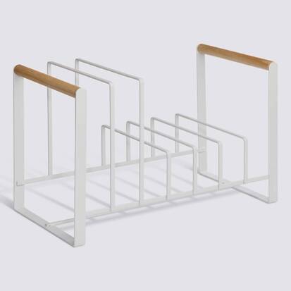 Rangement casseroles et poêles, 32x16x20 cm, blanc Balm