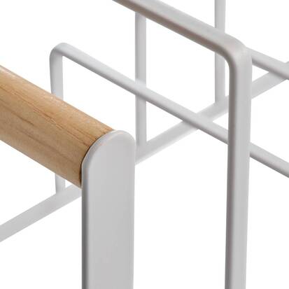 Rangement casseroles et poêles, 32x16x20 cm, blanc Balm