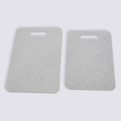 Lot de 2 planches à découper, l.21,5/24 cm, blanc 