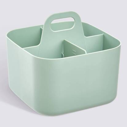 Organiseur, 16,5x16,5x15 cm, vert Poly