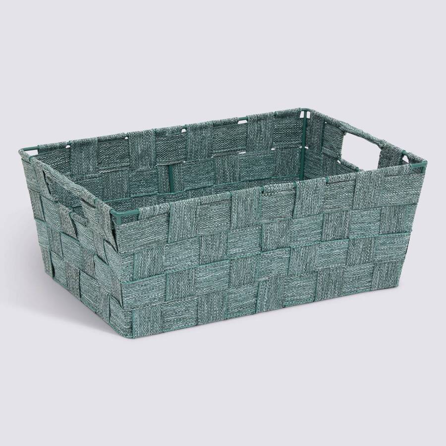 Panier, l.28 cm, vert Lise